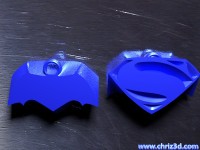 thumb image of ﻿Batman vs Superman logo - keychain
