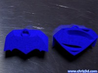 thumb image of ﻿Batman vs Superman logo - Schlüsselanhänger
